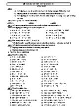 Đề cương ôn tập và thi học kỳ 1 lớp 6